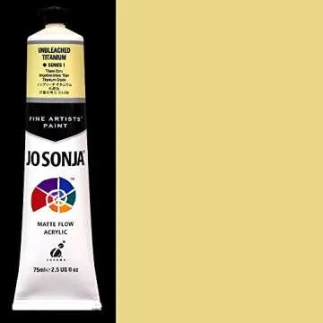 Jo Sonja Matte Flow Acrylic - Warm White 75ml Tube for Artists