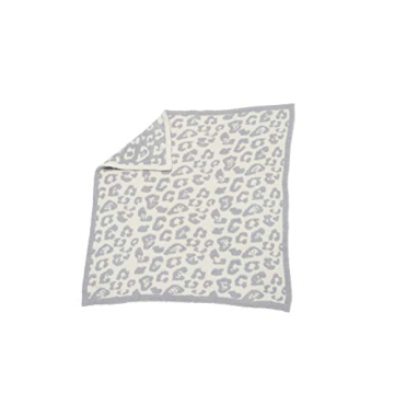 Barefoot Dreams CozyChic in The Wild Baby Blanket, Ocean/Cream