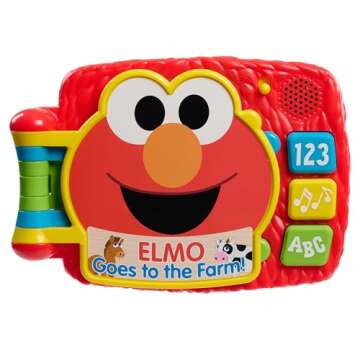 Just Play Sesame Street Elmo’s Lots to Learn 6.25 Inch Electronic Book, Learning and Education, Ki...
