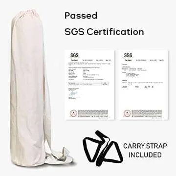 Eco-Friendly Cork Yoga Mat with Carry Bag & Strap | Lightweight & Portable