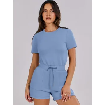 ANRABESS Women's Summer Romper Comfortable Trendy Outfit