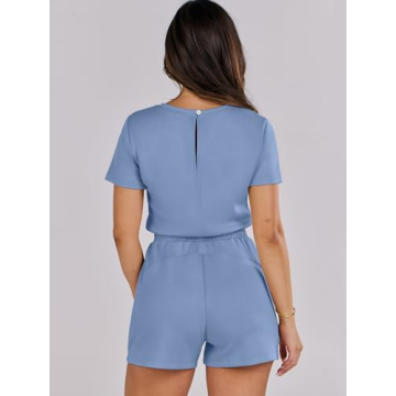 ANRABESS Women's Summer Romper Comfortable Trendy Outfit