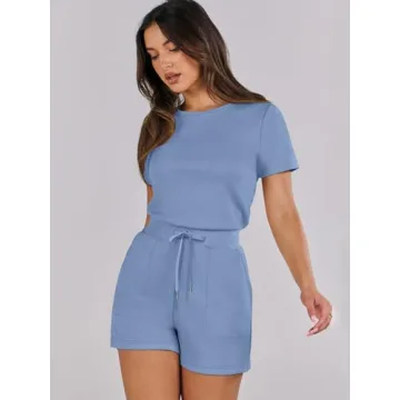 ANRABESS Women's Summer Romper Comfortable Trendy Outfit