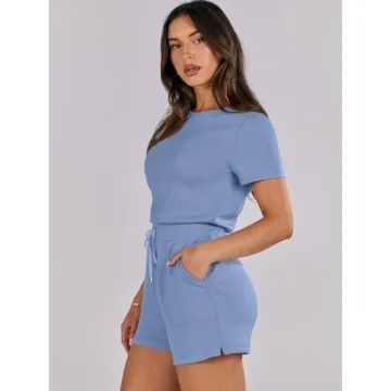 ANRABESS Women's Summer Romper Comfortable Trendy Outfit