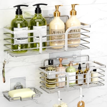 Yougai Shower Caddy - No Drilling and Stylish Organizer