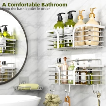 Yougai Shower Caddy - No Drilling and Stylish Organizer