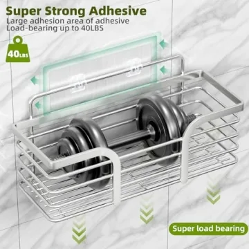 Yougai Shower Caddy - No Drilling and Stylish Organizer