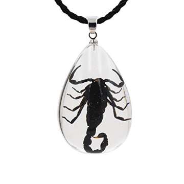 FOTTCZ Real Scorpion Necklace - Unique Zodiac Jewelry for Scorpio Lovers