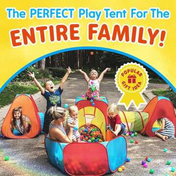 Playz Kids Play Tent with Big Ball Pit for Fun