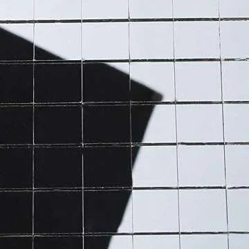 BENBO 1500 Mini Square Glass Mosaic Tiles, Self Adhesive 10mm Disco Ball Mirror Tiles for DIY Craft Decoration