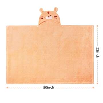 Toddler Towels with Hood Kids Hooded Bath Towel Baby Hooded Towels for Toddlers 0-5 Years, 2-Pack Ab...