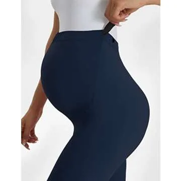 Buttergene Women's Maternity Leggings over the Belly Pregnancy Active Wear Workout Yoga Tights Pants