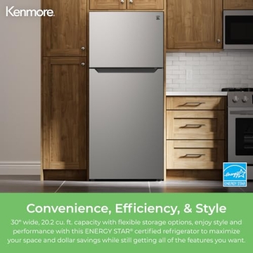 Kenmore 30" Top Freezer with Adjustable Shelving