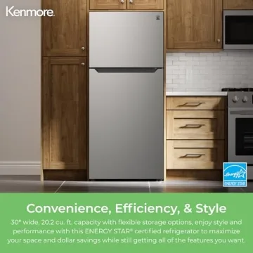 Kenmore 30" Top Freezer with Adjustable Shelving