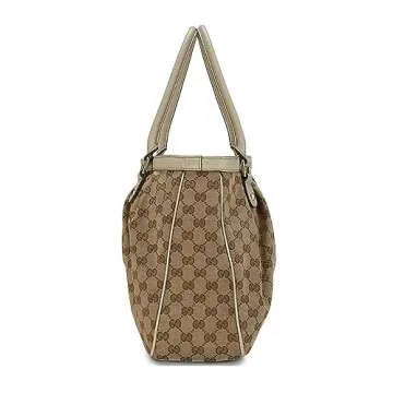 Gucci Pre-Loved GG Canvas Sukey Large Handbag in Cream