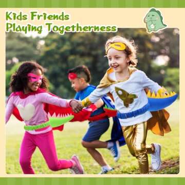 12 Pcs Colorful Dinosaur Tails for Kids Dress Up Fun