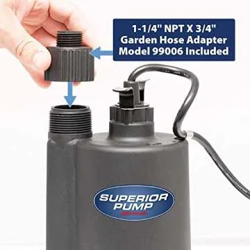 Superior 91250 Utility Pump - 1800GPH Power at Your Fingertips