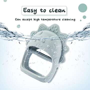 Baby Teething Toys, Teething Toys, Teethers for Babies 3-6 Months, Baby Chew Toys, BPA Free Teether Mitten with Soft Texture for Sensory Exploration and Itching Teething Relief