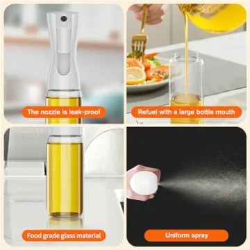 200ml Glass Oil Sprayer for Cooking and Grilling
