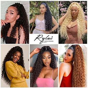 Brown Ponytail Extensions for Effortless Style - 24 Inch Curly Drawstring Hairpiece