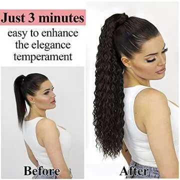 Brown Curly Ponytail Extensions for Stunning Looks