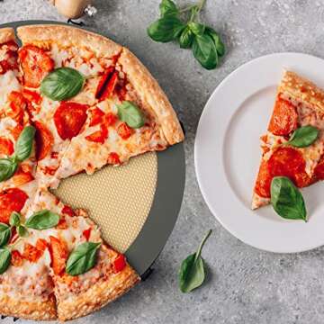 THLEITE Non Stick Silicone Baking Mat Set of 7 - Macaron Silicone Baking Mat & Pastry Mat with Measurement, BPA-Free Grade Food Baking Mat for Macaroon/Pastry/Pizza/Cookie Making