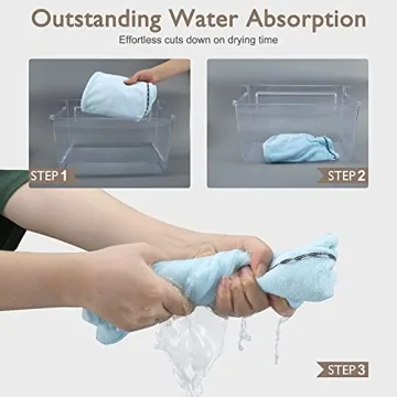 BEoffer Microfiber Hair Towel Wraps - Fast Drying & Anti Frizz