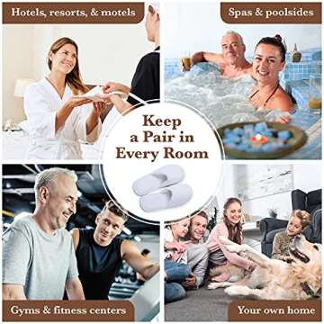 Comfortable Disposable Spa Slippers Bulk for Guests