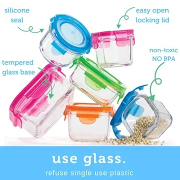 Wean Green Kitchen Set Glass Food Storage Variety Pack 8 Containers