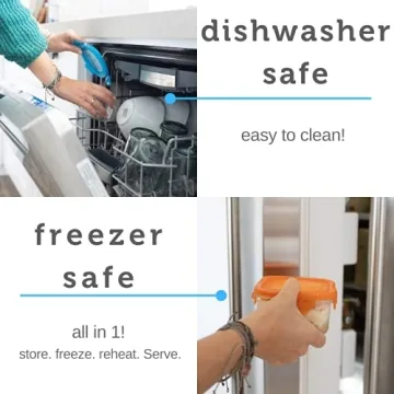 Wean Green Kitchen Set Glass Food Storage Variety Pack 8 Containers