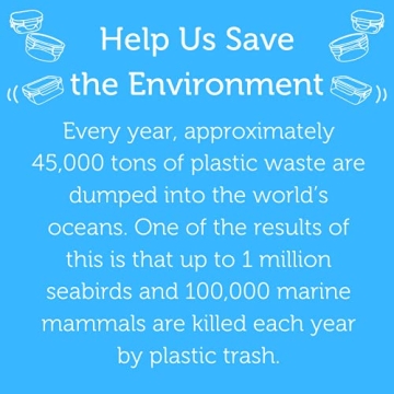 Wean Green Kitchen Set Glass Food Storage Variety Pack 8 Containers