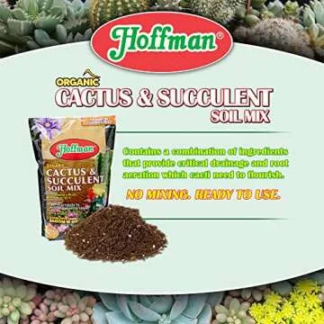 Hoffman Organic Cactus and Succulent Soil Mix - 10 Quarts