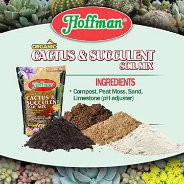 Hoffman Organic Cactus and Succulent Soil Mix - 10 Quarts