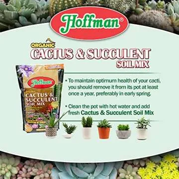 Hoffman Organic Cactus and Succulent Soil Mix - 10 Quarts