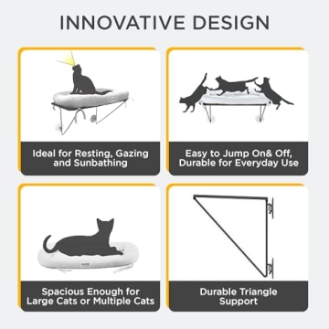 Window Cat Perch - Easy Install Cat Bed for Felines