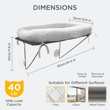 Window Cat Perch - Easy Install Cat Bed for Felines