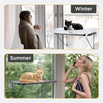 Window Cat Perch - Easy Install Cat Bed for Felines