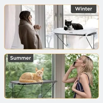 Window Cat Perch - Easy Install Cat Bed for Felines