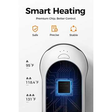 OCOOPA Hand Warmers Rechargeable, 15hrs Electric Hands Heater, 10000 mAh HandWarmer Portable Charger, 3 Levels Heating, Perfect for Golf, Hunting, Camping Gifts, H01