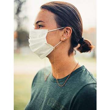 The Mask Chain - Rose Copper Plated Stylish Mask Chain, Mask Strap, Mask Lanyard, Mask Holder (Face Mask Not Included)