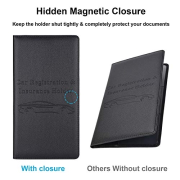 Cacturism Car Registration Holder for Essential Documents