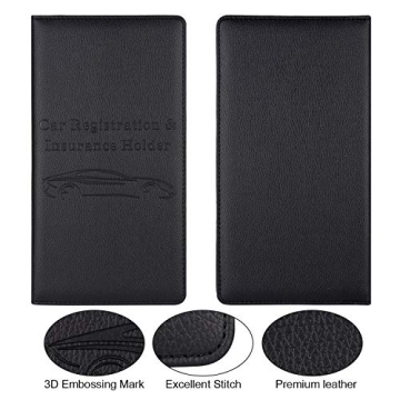 Cacturism Car Registration Holder for Essential Documents