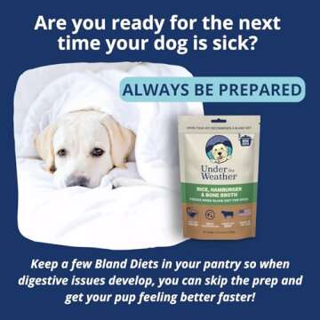 Under the Weather Bland Diet for Dogs | Easy to Digest for Sick Dogs | Always Be Ready | Contains El...
