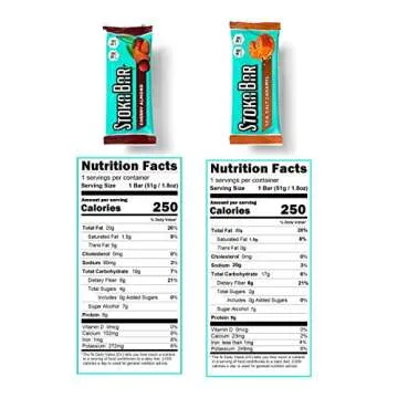 Stoka Bars| 8-Flavor Variety Pack | All Natural Energy Bar | High Protein | Low Carb | Keto and Vegan Friendly | 8 Bars