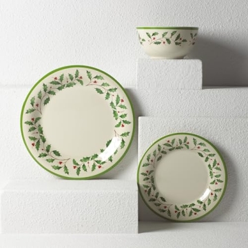 Lenox Holiday 4-Piece Melamine Dinner Plate Set