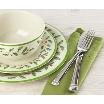 Lenox Holiday 4-Piece Melamine Dinner Plate Set
