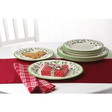Lenox Holiday 4-Piece Melamine Dinner Plate Set