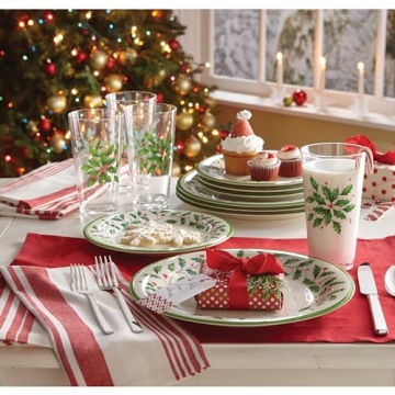 Lenox Holiday 4-Piece Melamine Dinner Plate Set