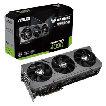ASUS TUF GeForce RTX® 4090 OC Edition Gaming Graphics Card (PCIe 4.0, 24GB GDDR6X, HDMI 2.1a, Displ...