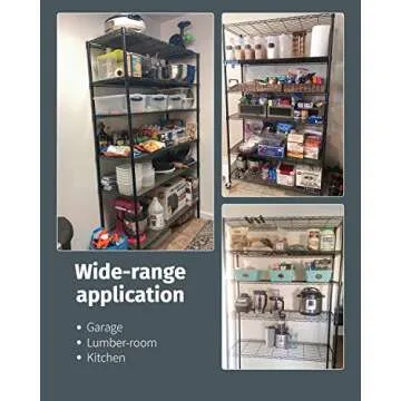 Heavy Duty Adjustable Metal Shelving Unit with Wheels